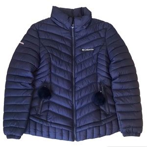 Columbia Puff Coat in Navy